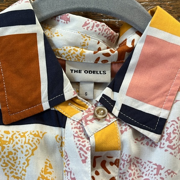 THE ODELLS Nouveau Shirt Dress Geo Print - Picture 8 of 12